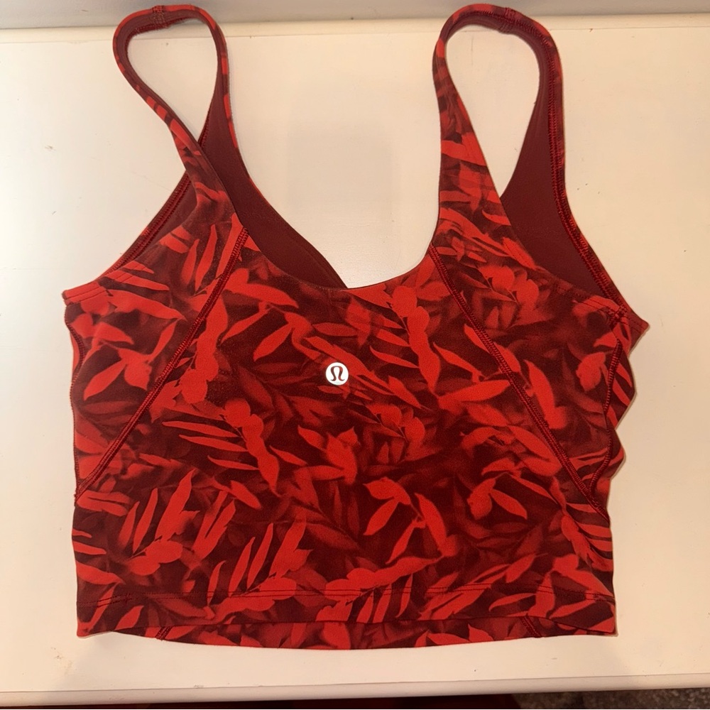 lululemon athletica Red Racerback Sports Bra